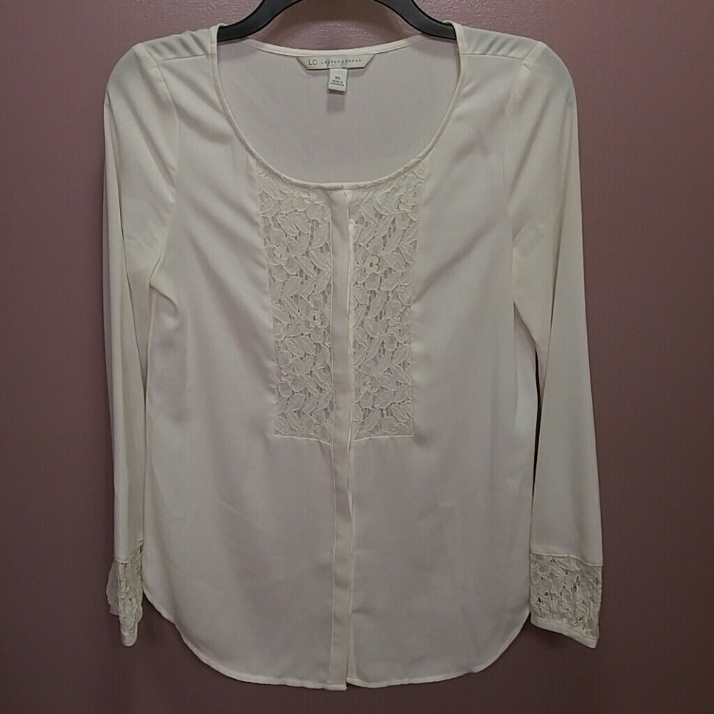 Ivory Lauren Conrad blouse